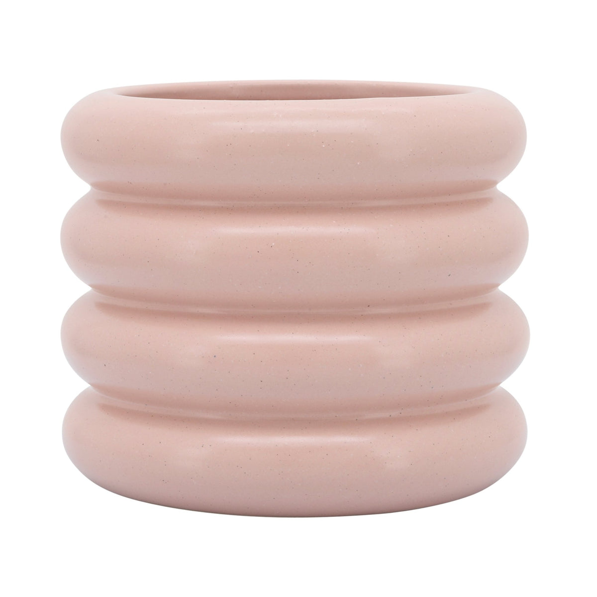 CER, 8" BIBENDUM PLANTER, DUSTY ROSE Outdoor Planters| Sagebrook Home