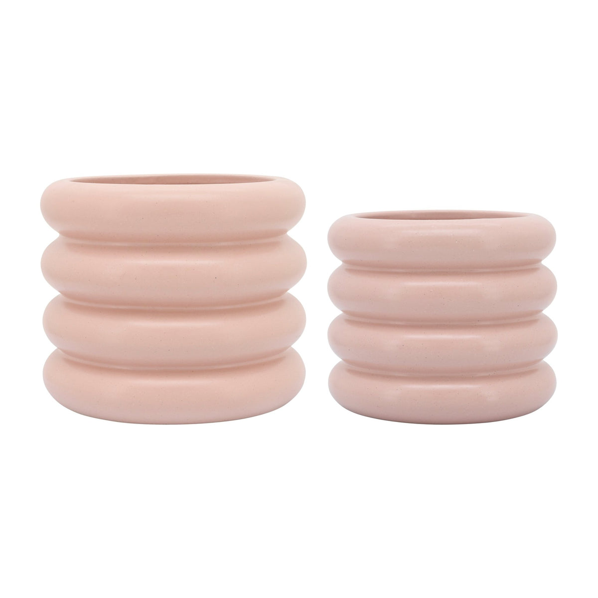 CER, 8" BIBENDUM PLANTER, DUSTY ROSE Outdoor Planters| Sagebrook Home