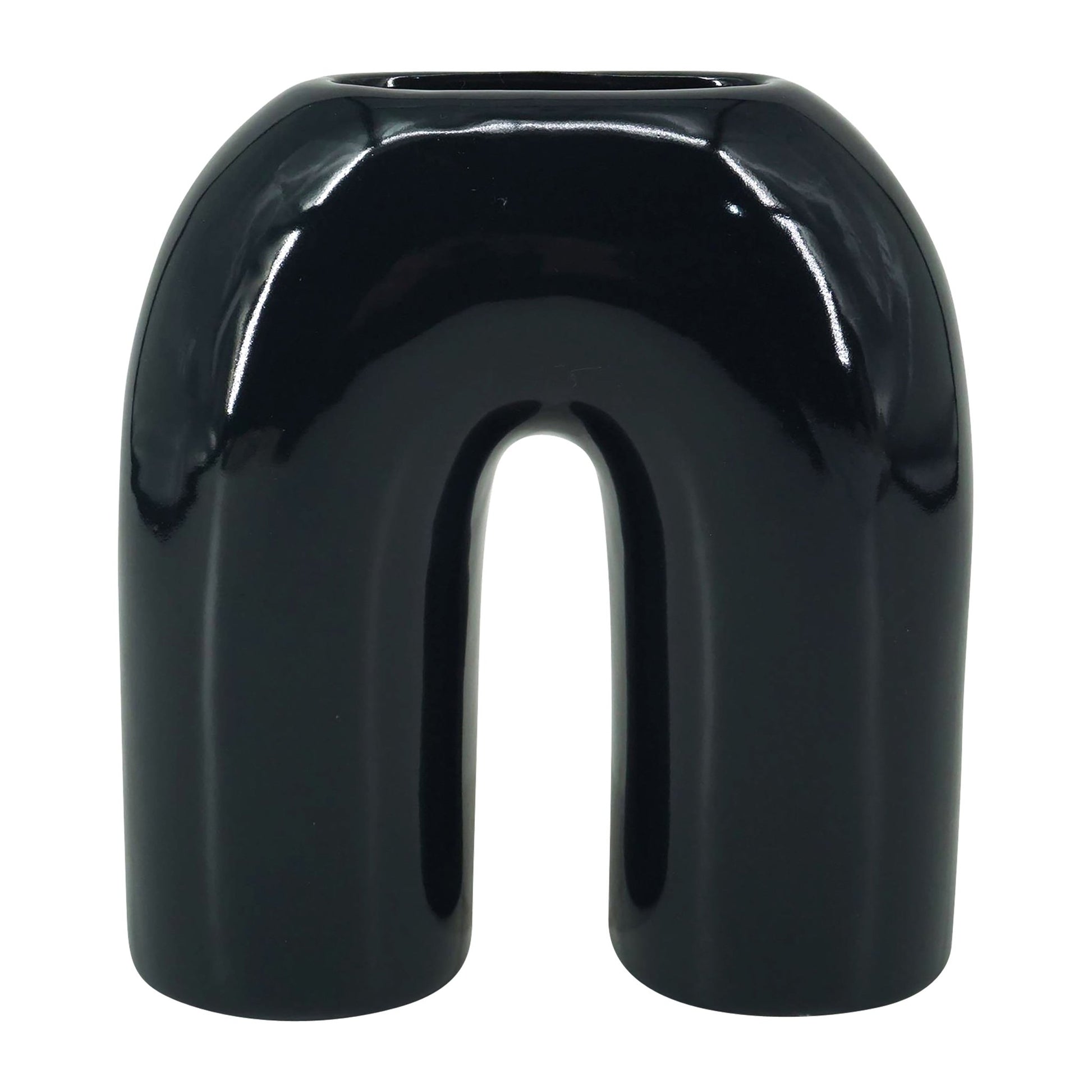 CER, 8" HORSESHOE VASE, NAVY BLUE Vases and Jars| Sagebrook Home
