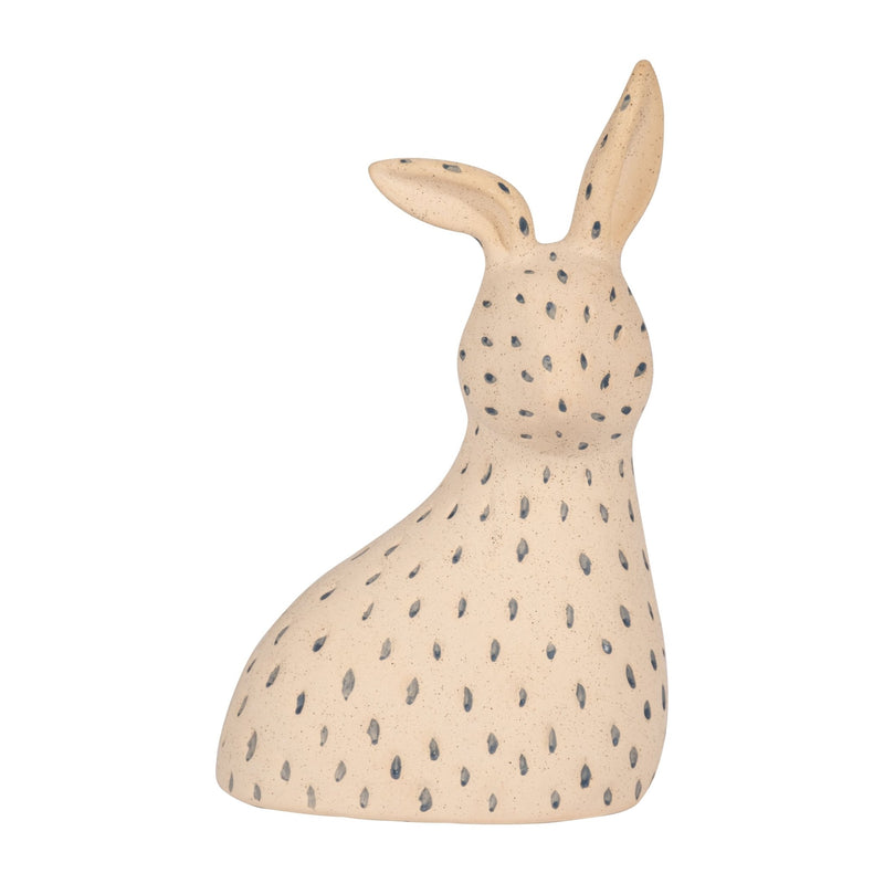 Cer, 8" Spotted Bunny, Ivory/blue - Al Rugaib Furniture