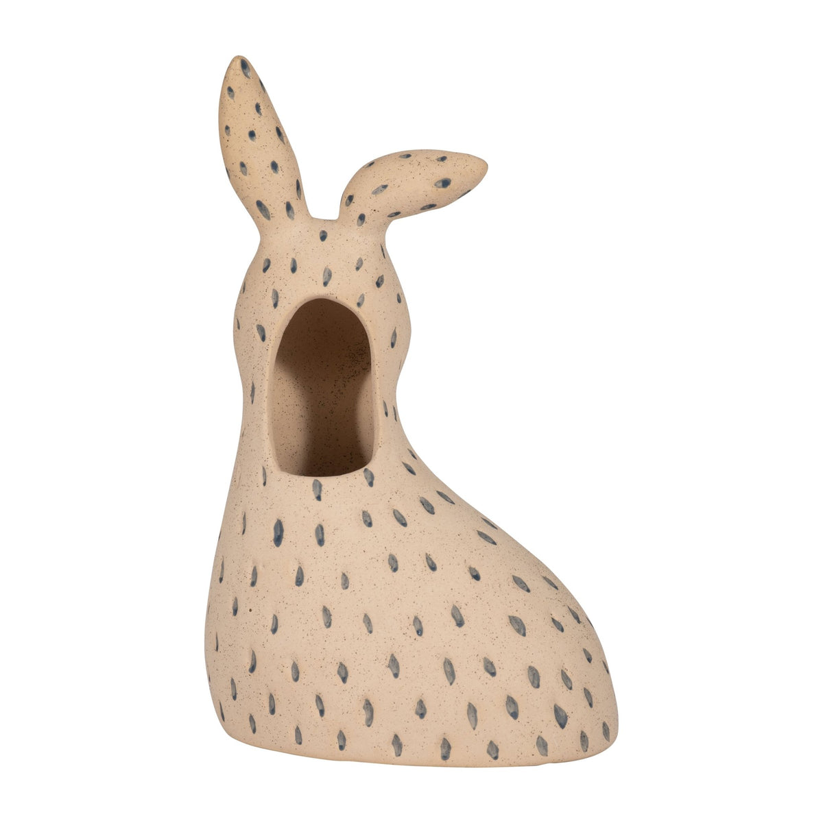 Cer, 8" Spotted Bunny, Ivory/blue Table Decors| Sagebrook Home