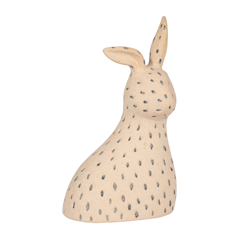 Cer, 8" Spotted Bunny, Ivory/blue - Al Rugaib Furniture