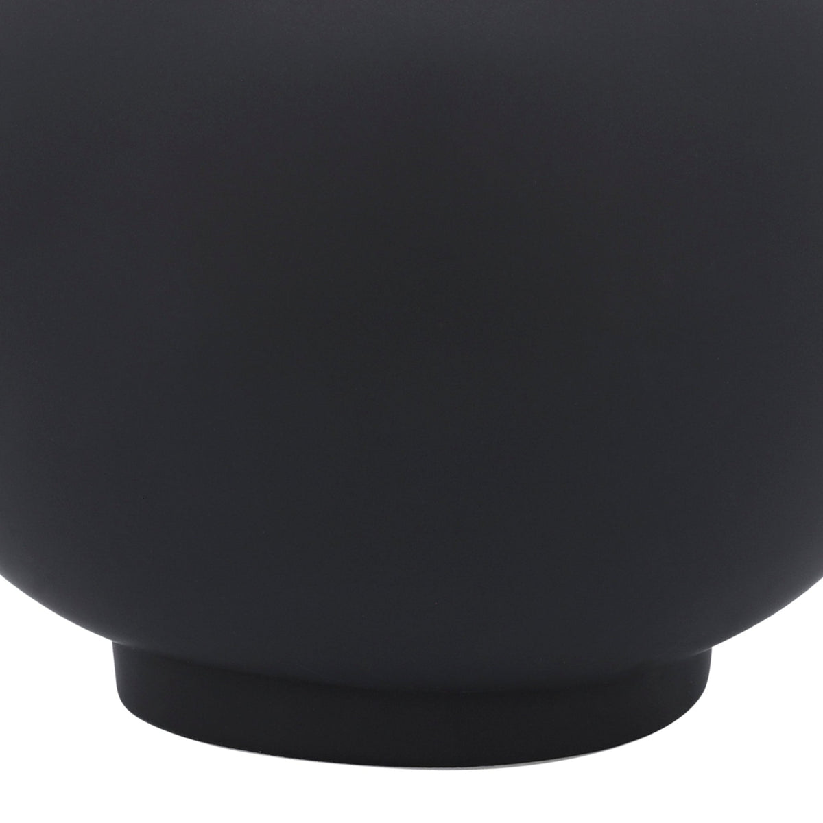 Cer, 8"H Bulbous Vase, Black Vases and Jars| Sagebrook Home
