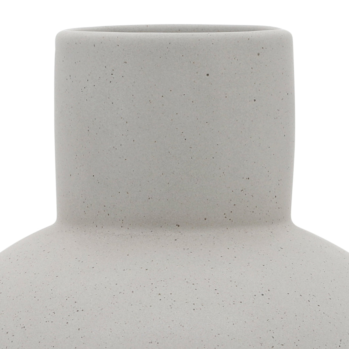 Cer, 8"H Bulbous Vase, White Vases and Jars| Sagebrook Home