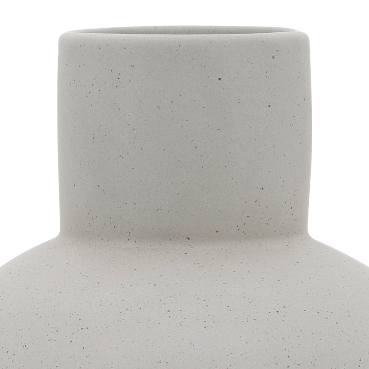 Cer, 8"H Bulbous Vase, White Vases and Jars| Sagebrook Home