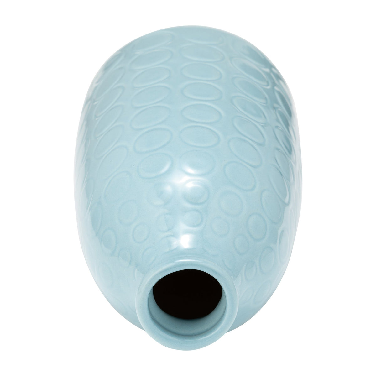 CER, 9" CIRCLES VASE, AQUA HAZE Vases and Jars| Sagebrook Home