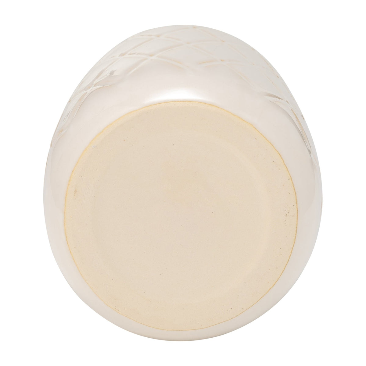 CER, 9" PLAID TEXTURED VASE, BEIGE Vases and Jars| Sagebrook Home
