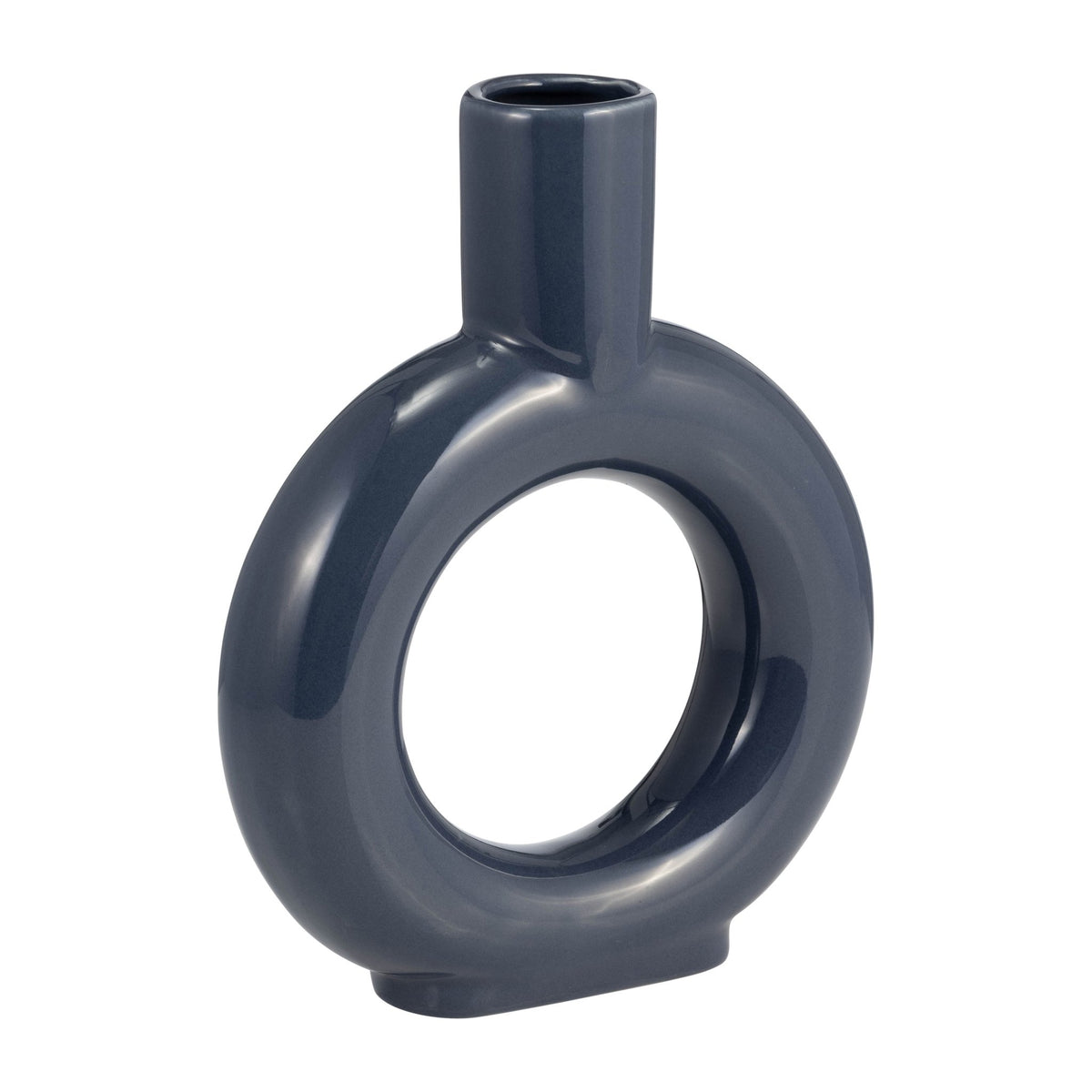 CER, 9" ROUND CUT-OUT VASE, COBALT BLUE Vases and Jars| Sagebrook Home