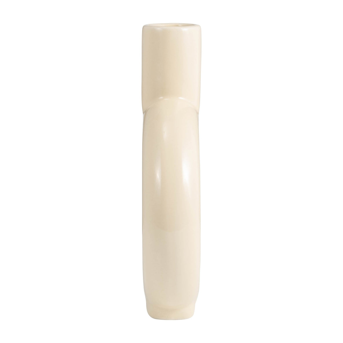 CER, 9" ROUND CUT-OUT VASE, COTTON Vases and Jars| Sagebrook Home