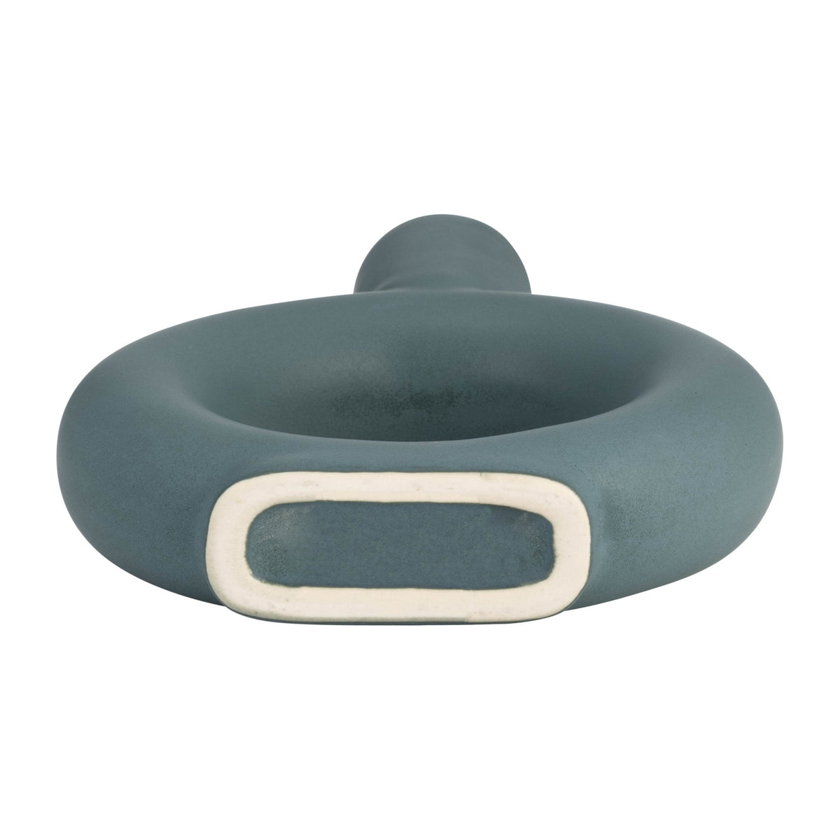 CER, 9" ROUND CUT-OUT VASE, DEEP TEAL Vases and Jars| Sagebrook Home