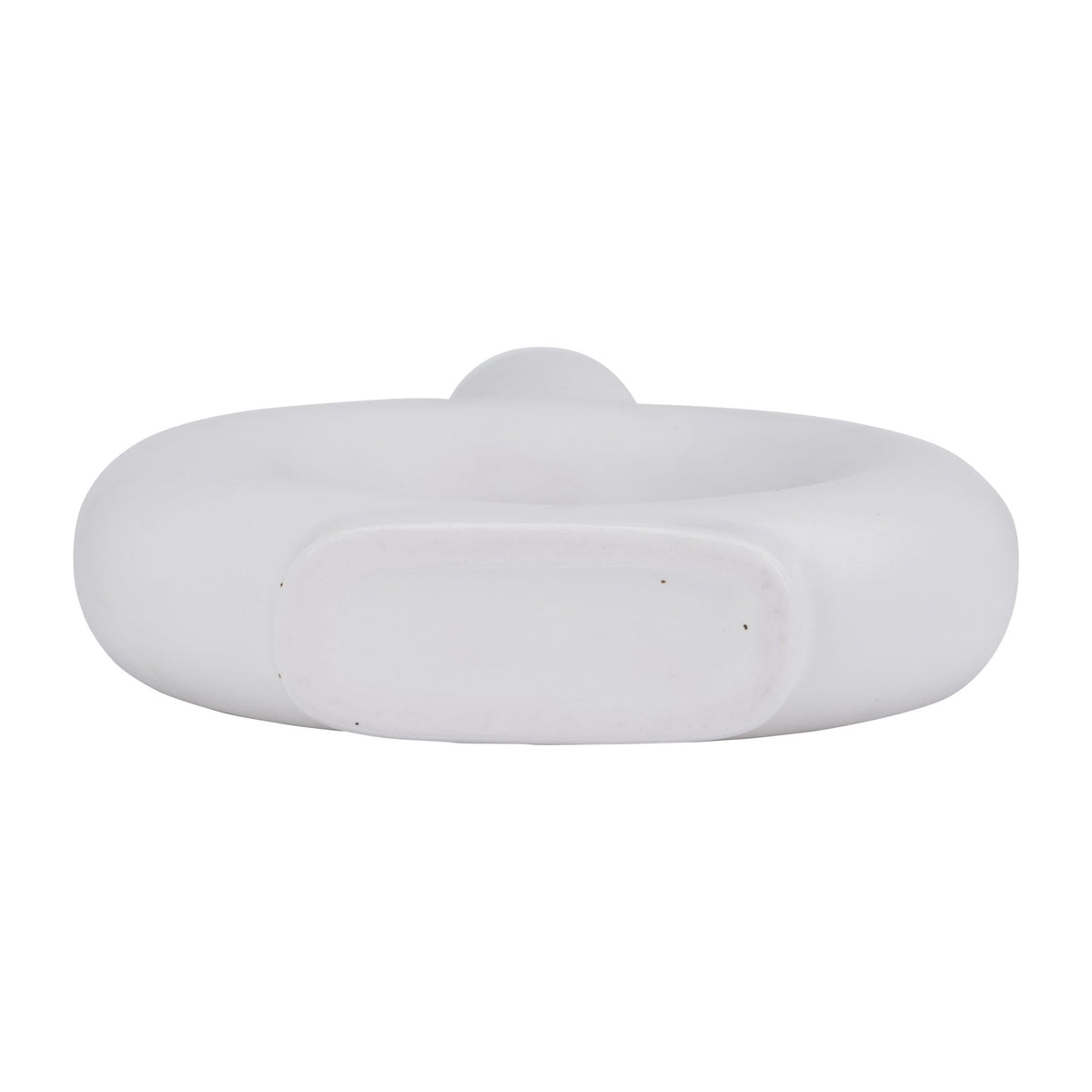 Cer, 9" Round Cut-Out Vase, White Vases and Jars| Sagebrook Home