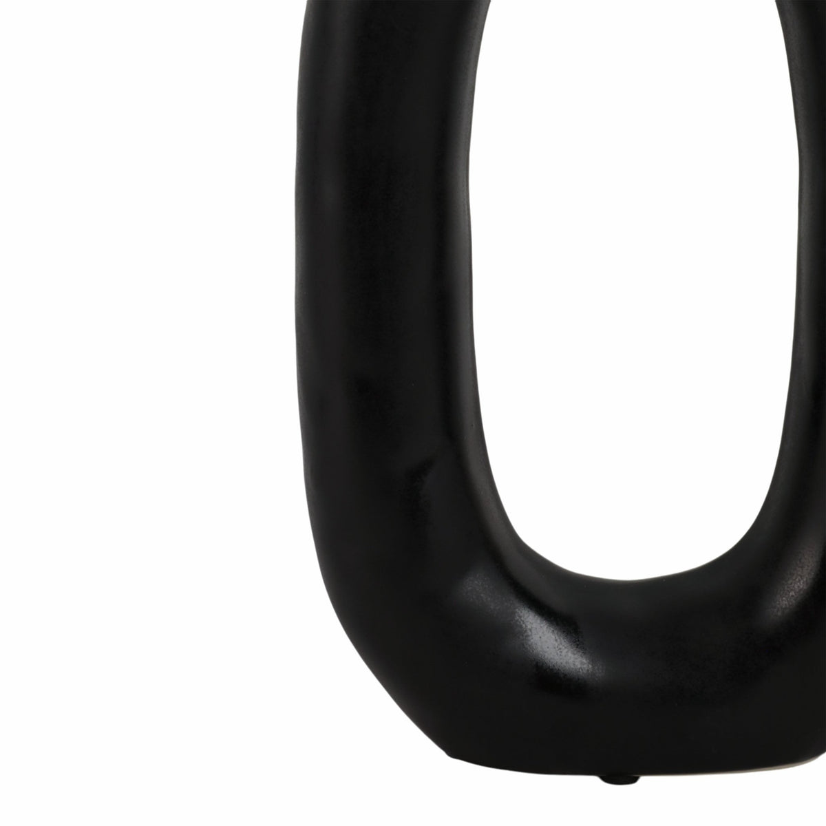 CER, 9" TEXTURED CUT-OUT VASE, BLACK Vases and Jars| Sagebrook Home