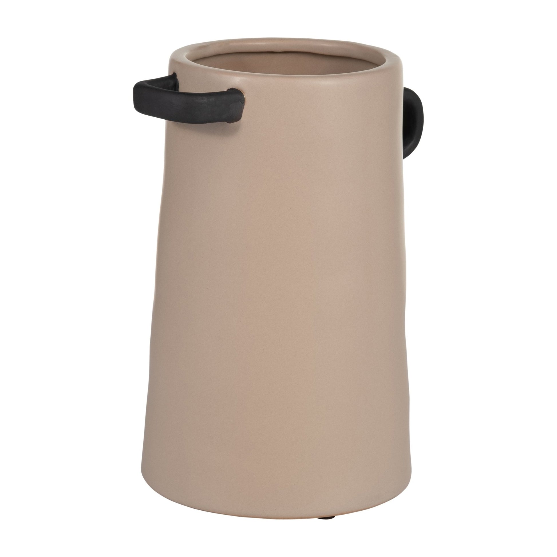 CER, 9"H EARED VASE, IRISH CREAM Vases and Jars| Sagebrook Home