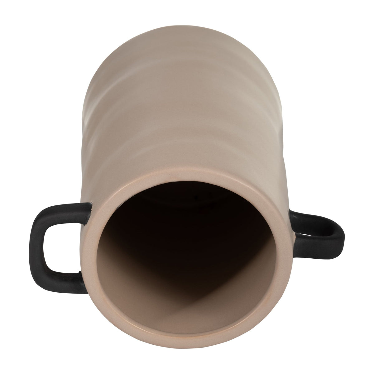CER, 9"H EARED VASE, IRISH CREAM Vases and Jars| Sagebrook Home