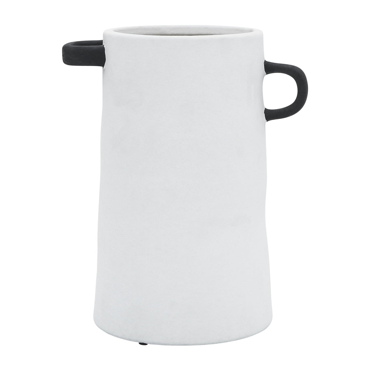 CER, 9"H EARED VASE, IVORY Vases and Jars| Sagebrook Home