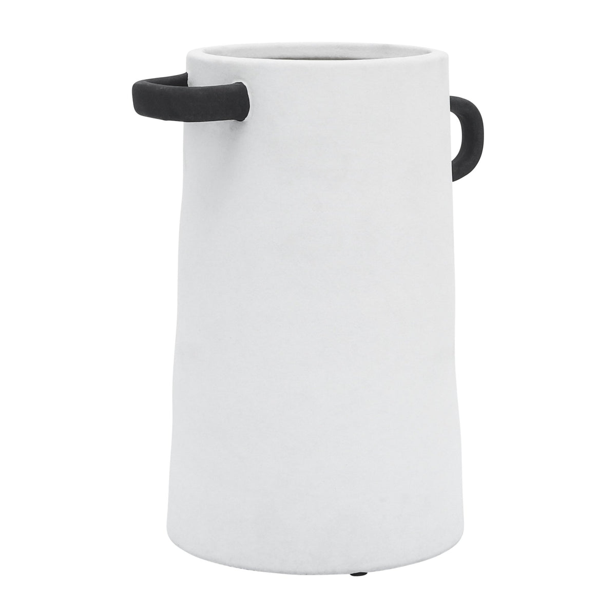 CER, 9"H EARED VASE, IVORY Vases and Jars| Sagebrook Home