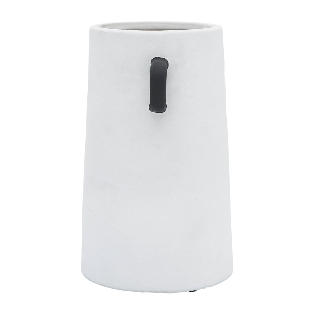 CER, 9"H EARED VASE, IVORY Vases and Jars| Sagebrook Home