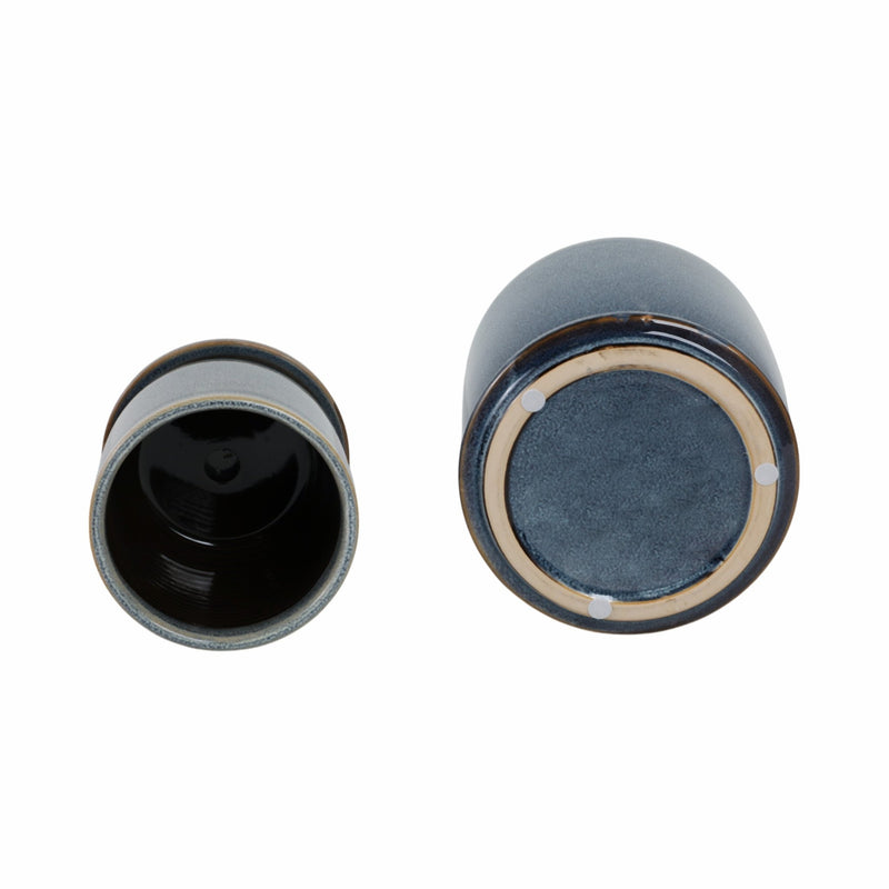 CER, S/2 5/6" PLANTER W/ SAUCER, AQUA - Al Rugaib Furniture