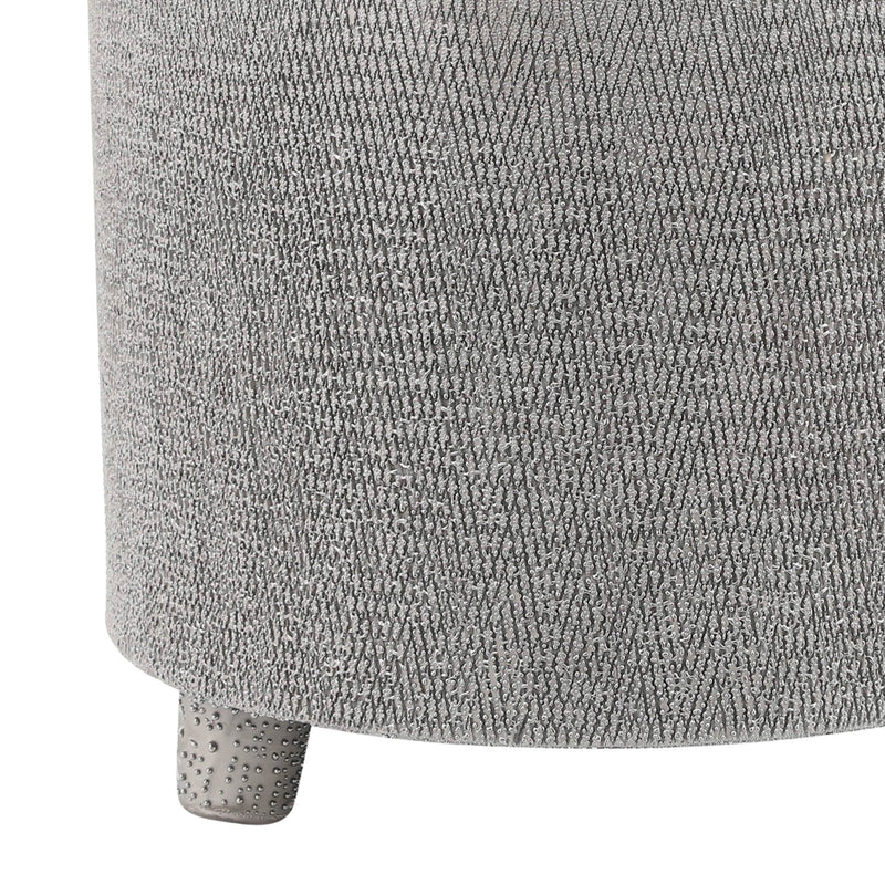 CER, S/2 6/8" FOOTED SCRATCHED PLANTERS, SILVER - Al Rugaib Furniture