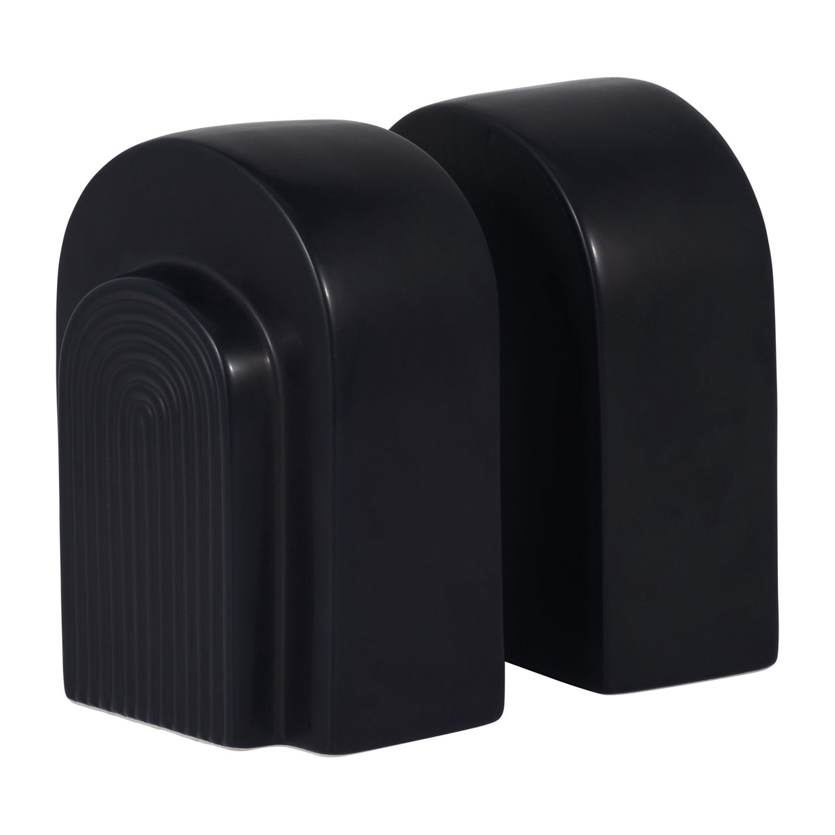 CER, S/2 7" ARCH BOOKENDS, BLACK Table Decors| Sagebrook Home
