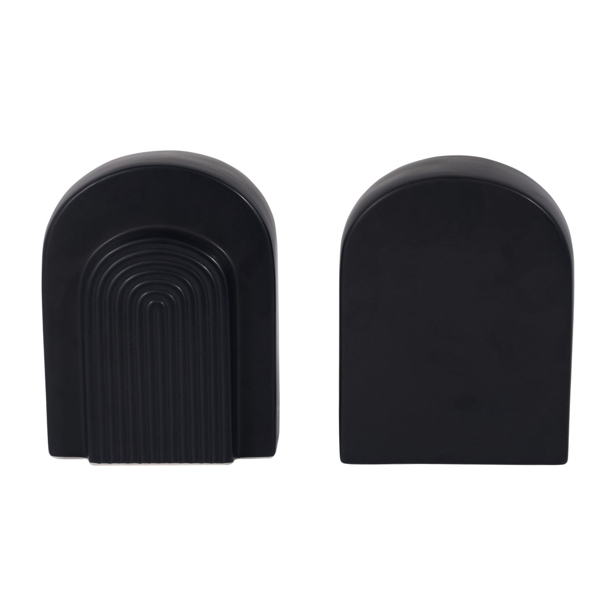 CER, S/2 7" ARCH BOOKENDS, BLACK Table Decors| Sagebrook Home