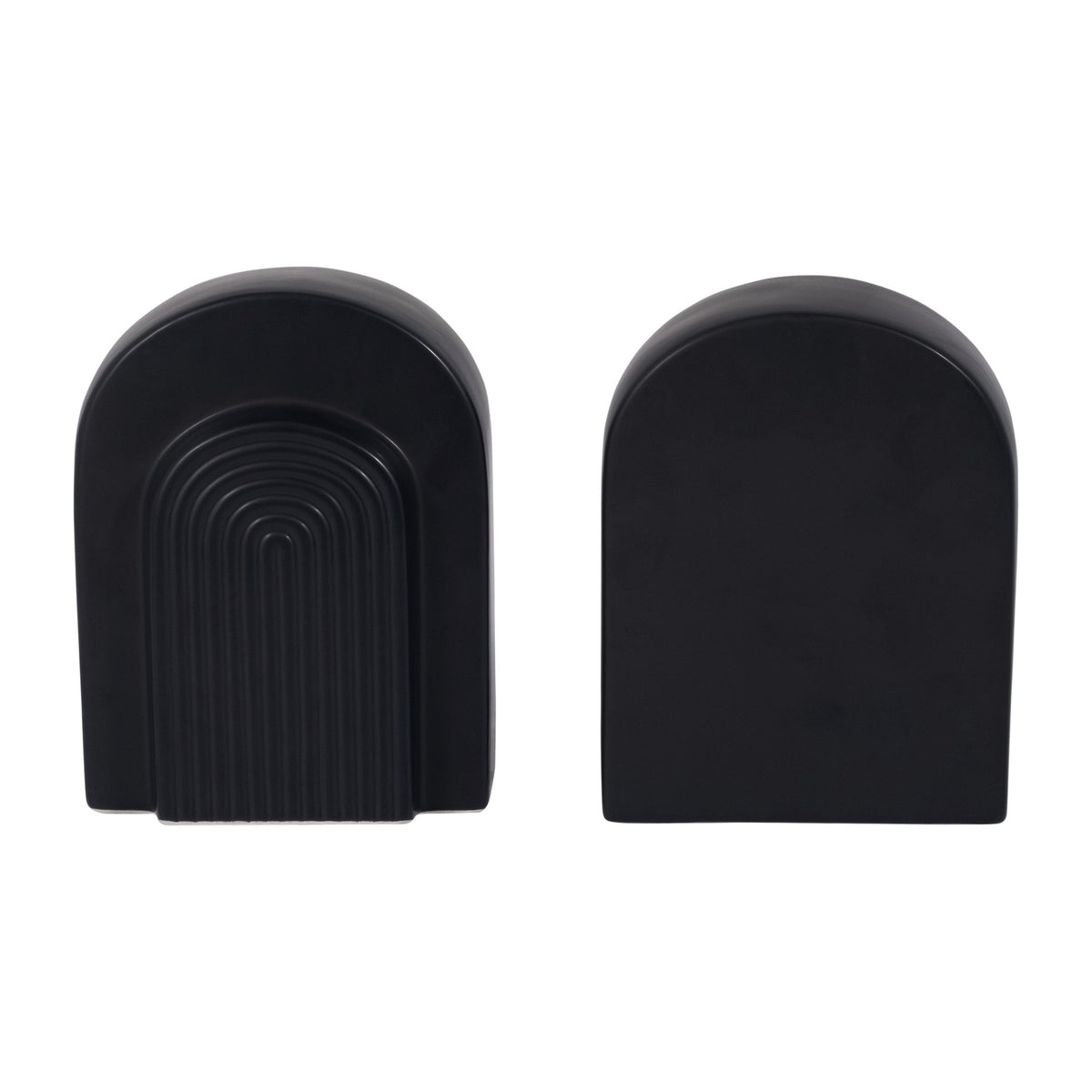 CER, S/2 7" ARCH BOOKENDS, BLACK Table Decors| Sagebrook Home
