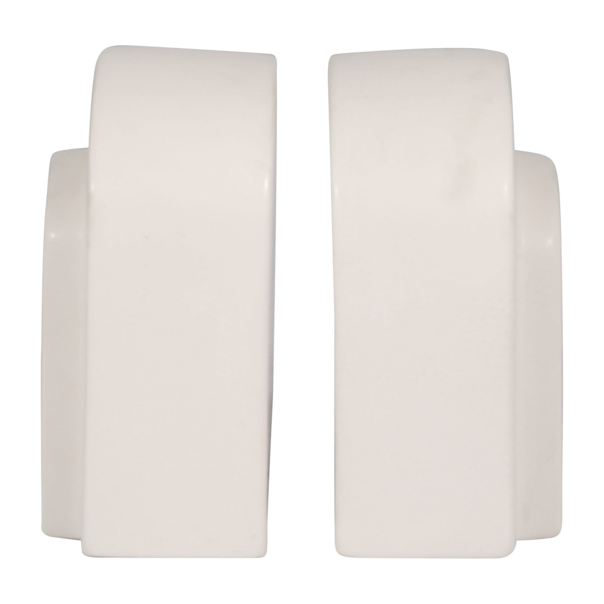 CER, S/2 7" ARCH BOOKENDS, WHITE Table Decors| Sagebrook Home