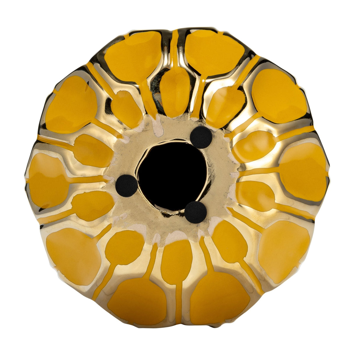 CER S/3 4/5/6" ORBS, HONEY/GOLD Table Decors| Sagebrook Home