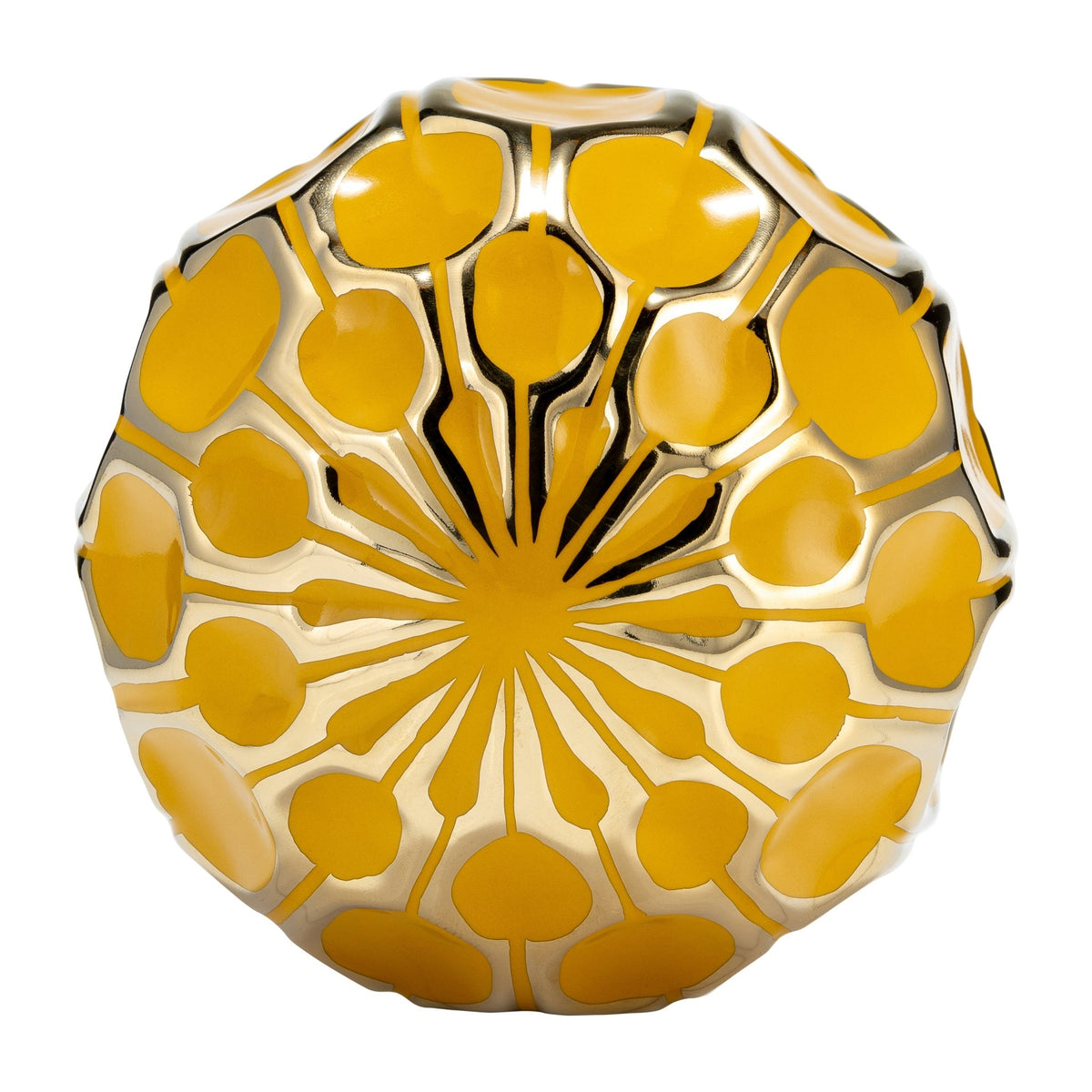 CER S/3 4/5/6" ORBS, HONEY/GOLD Table Decors| Sagebrook Home