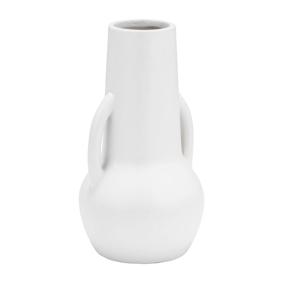 CER,8",VASE W/HANDLES,WHITE Vases and Jars| Sagebrook Home