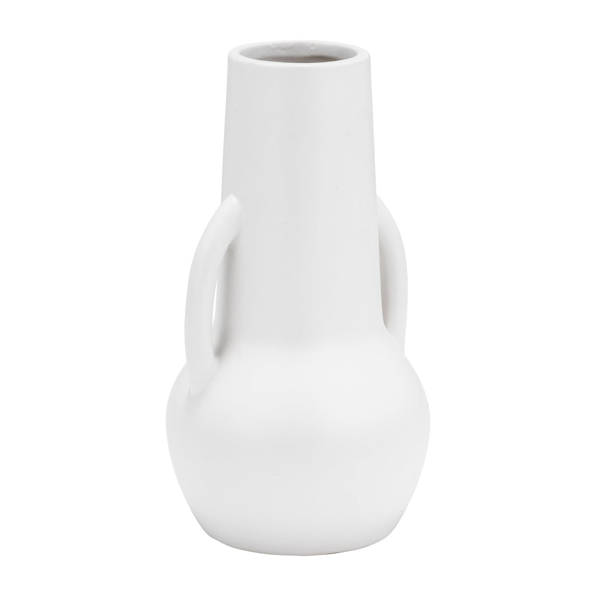 CER,8",VASE W/HANDLES,WHITE Vases and Jars| Sagebrook Home