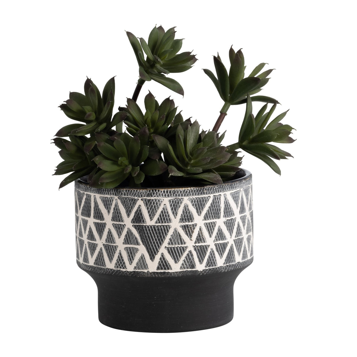 Ceramic 4.5" Planter Gray Outdoor Planters| Sagebrook Home