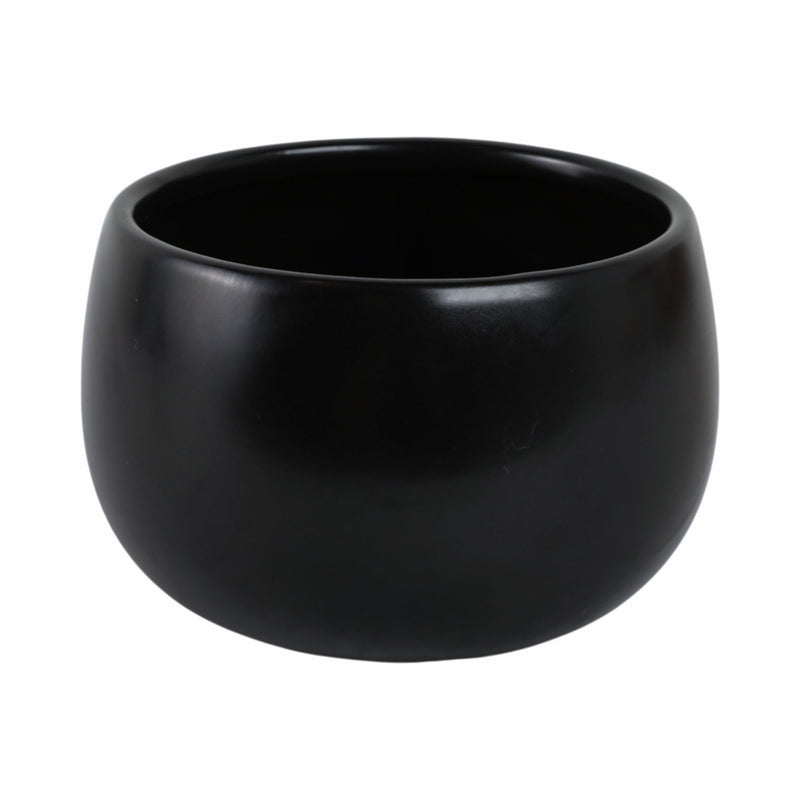 Ceramic 7" Face Planter, Matte Black - Al Rugaib Furniture