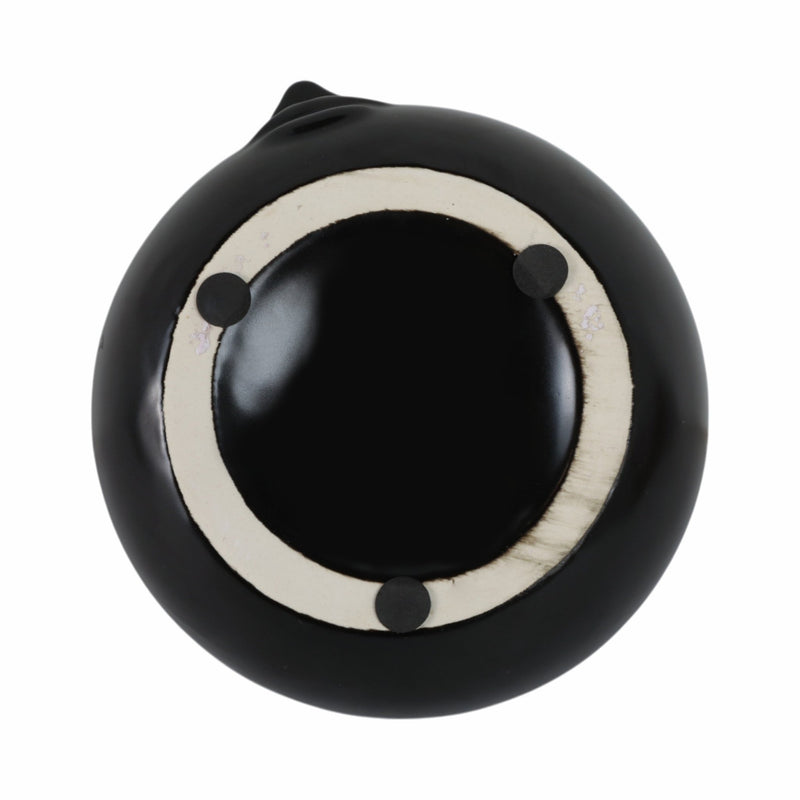 Ceramic 7" Face Planter, Matte Black - Al Rugaib Furniture