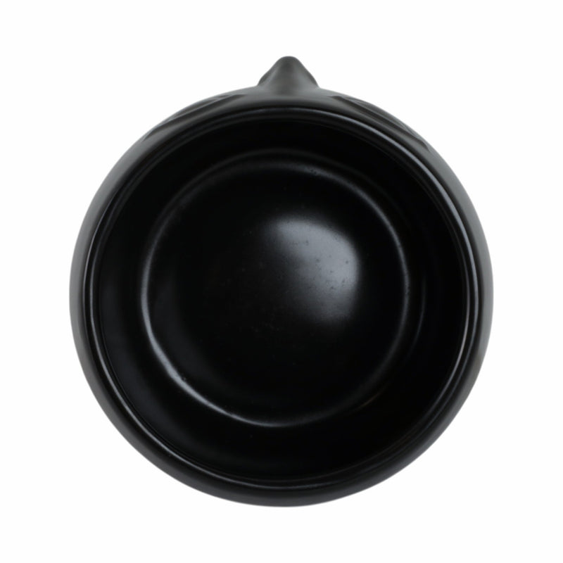 Ceramic 7" Face Planter, Matte Black - Al Rugaib Furniture