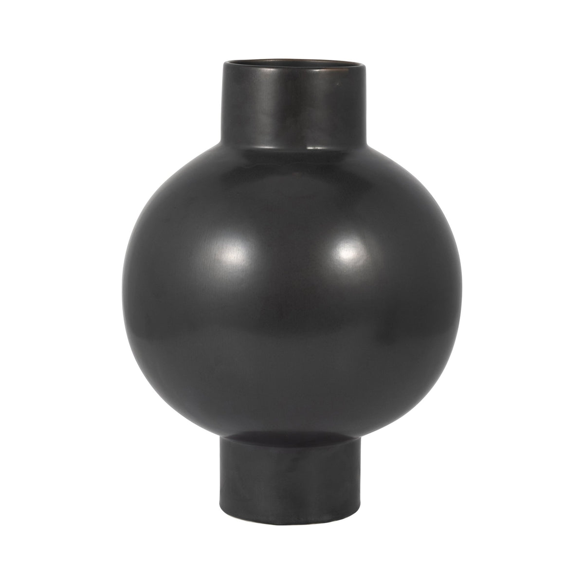 CERAMIC BUBBLE VASE, BLACK VOLCANIC Vases and Jars| Sagebrook Home
