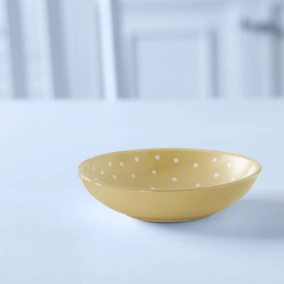 Ceramic Cereal Bowl Polka Dots Lemon - Al Rugaib Furniture