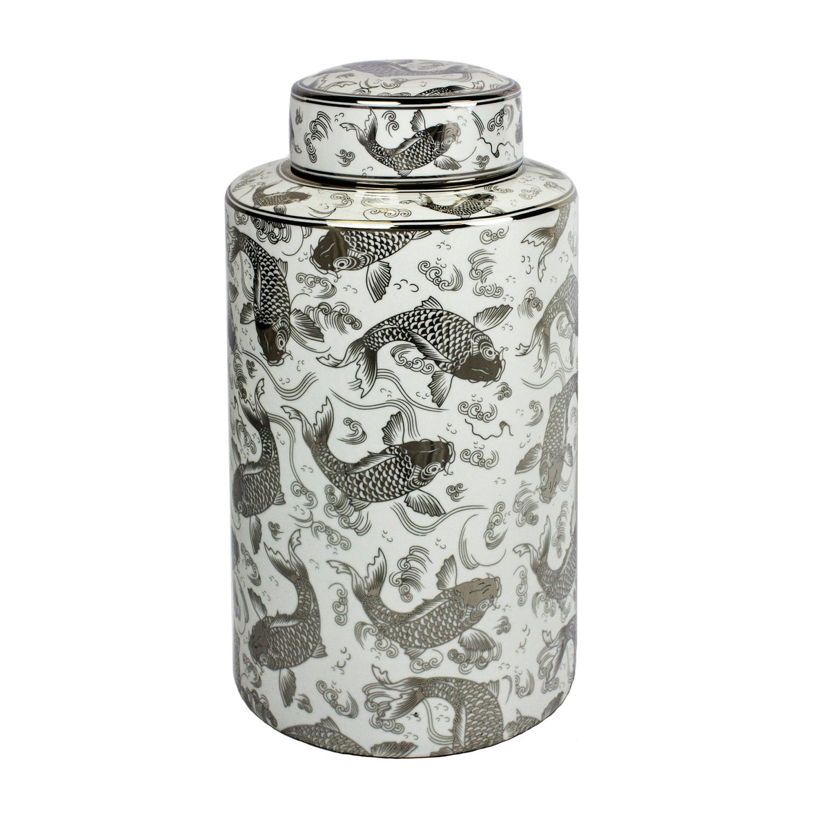 CERAMIC COVERED JAR Vases and Jars| Sagebrook Home