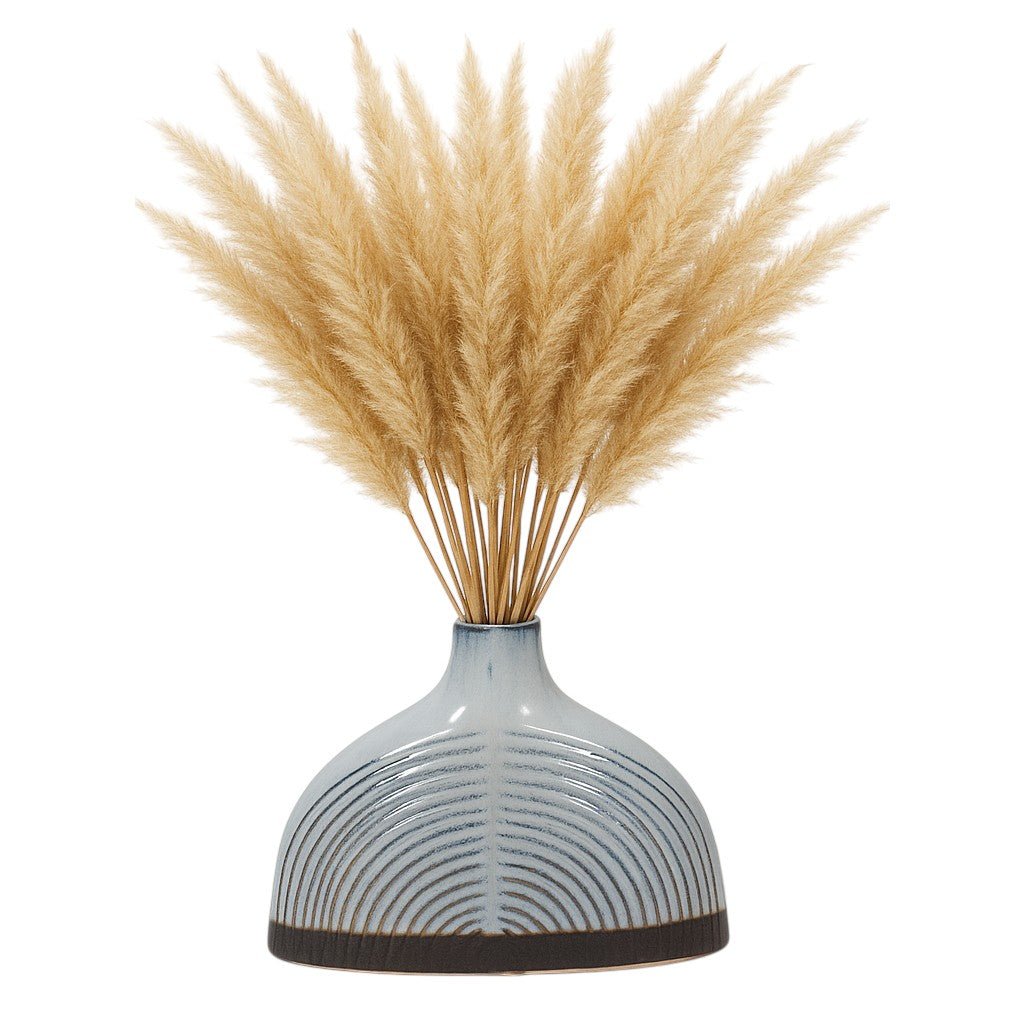 CERAMIC HALF DOME ARCH VASE, BLUE Vases and Jars| Sagebrook Home