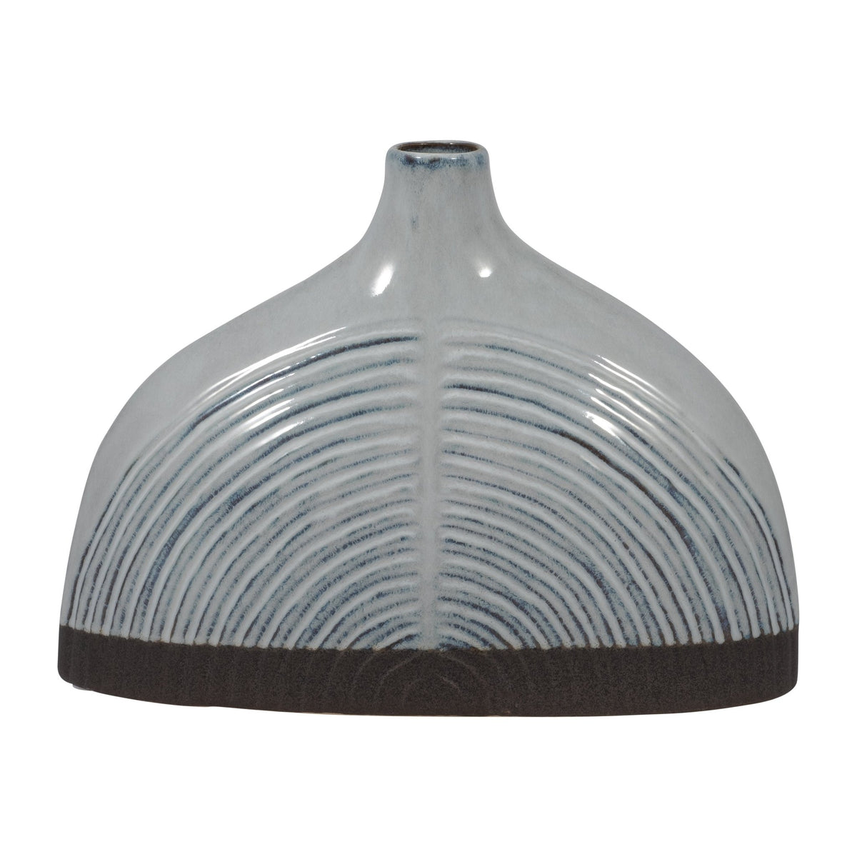 CERAMIC HALF DOME ARCH VASE, BLUE Vases and Jars| Sagebrook Home