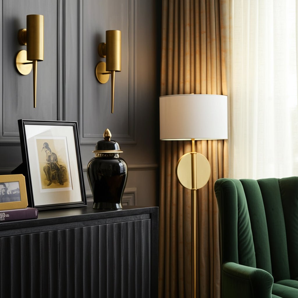 CER, 24" TEMPLE JAR, BLACK/GOLD Vases and Jars| Sagebrook Home