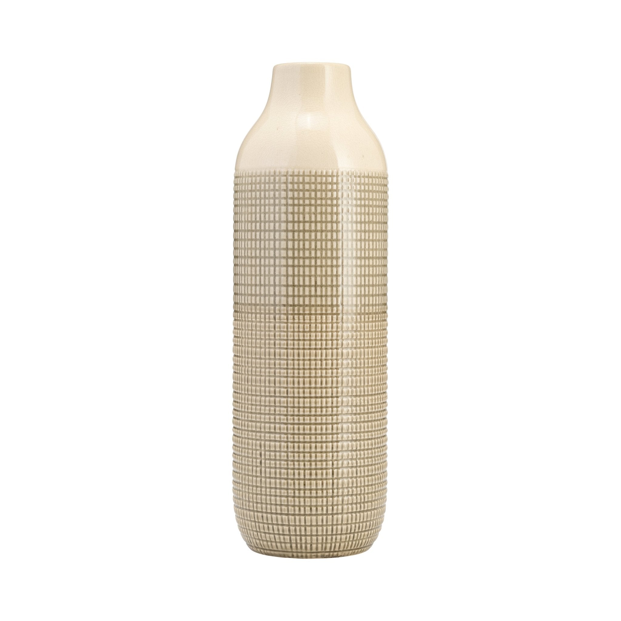 CERAMIC-TONE VASE, GREEN, OLIVE GREEN, WHITE Vases and Jars| Sagebrook Home
