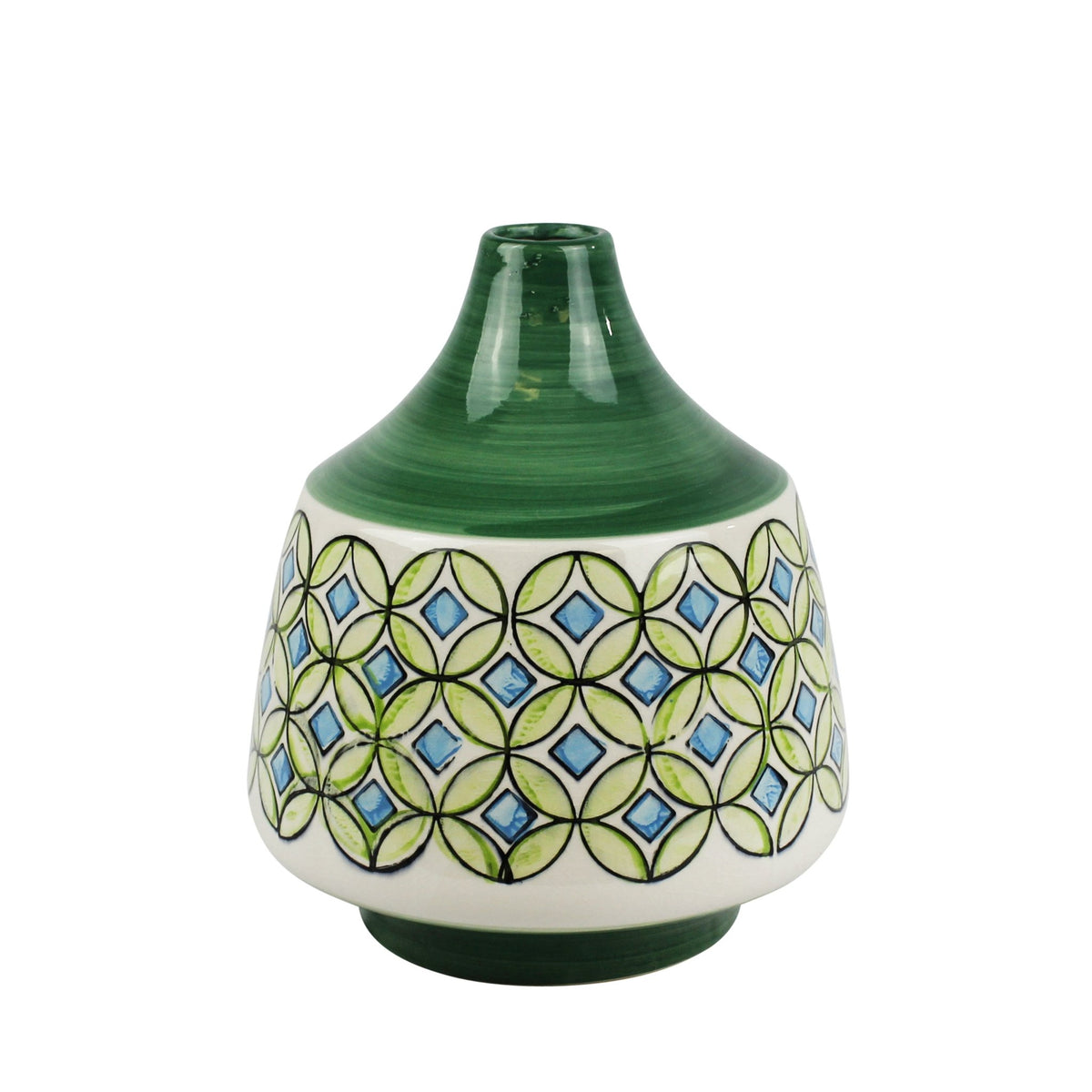 CERAMIC VASE GREEN Vases and Jars| Sagebrook Home