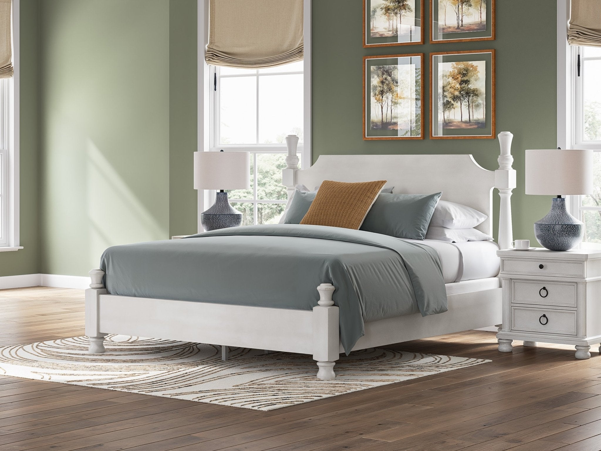 Chadworth King Poster Bed Beds| Ashley Homestore