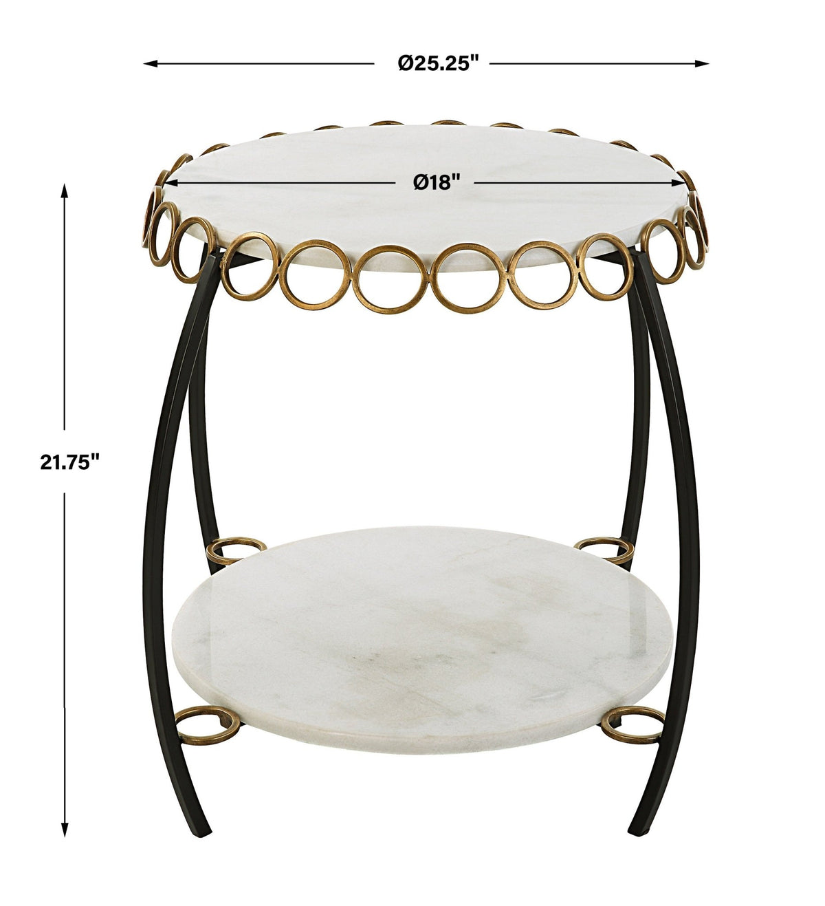 Chainlink Side Table Accent & End Tables| Uttermost