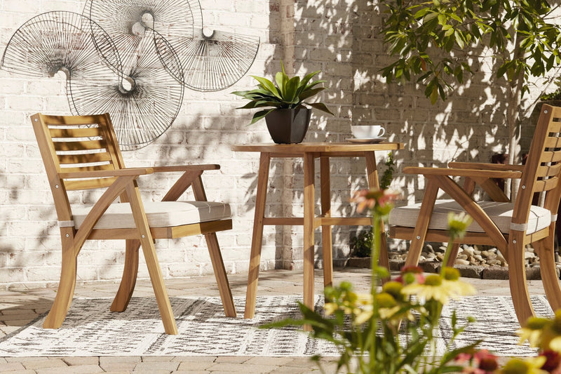 Chairs w/CUSH/Table Set (3/CN) - Al Rugaib Furniture