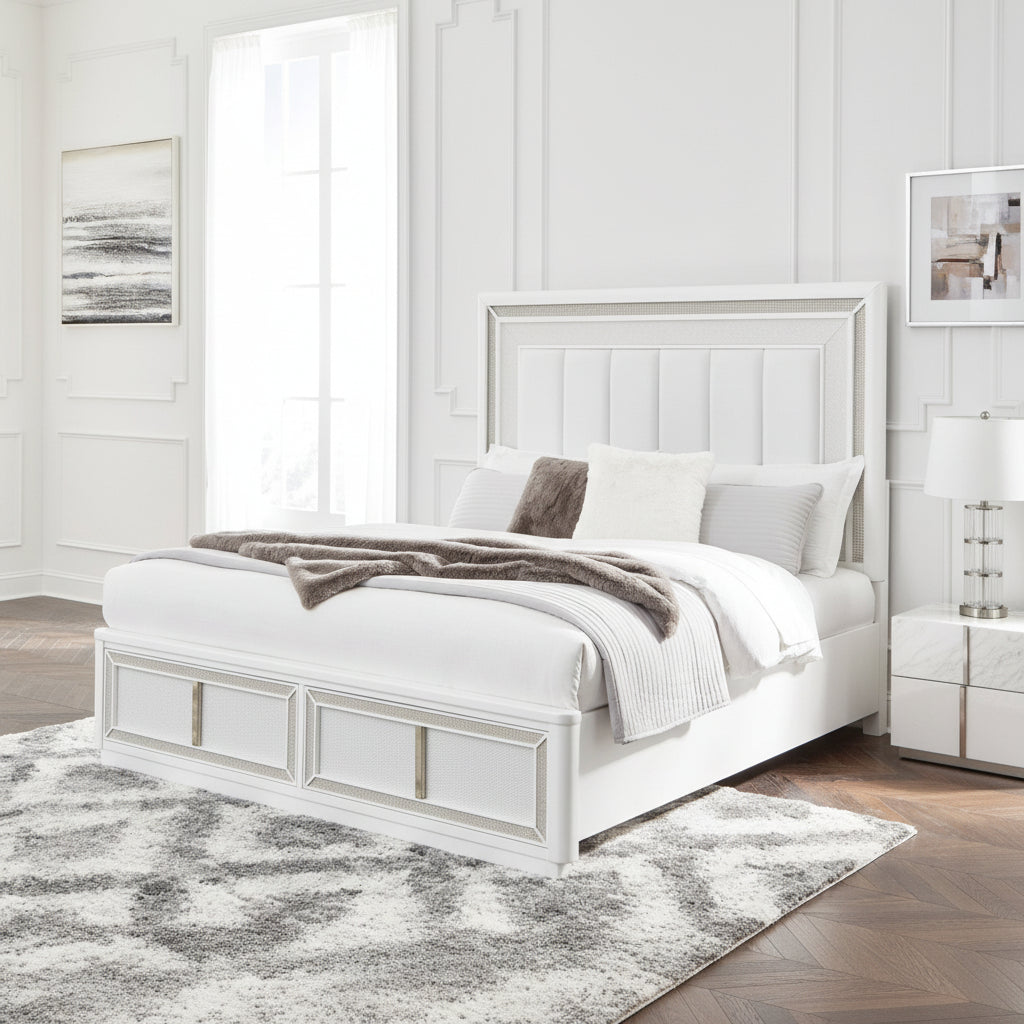 Chalanna California King Upholstered Storage Bed Beds| Ashley Homestore