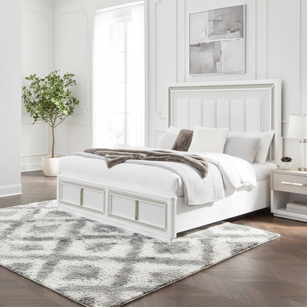 Chalanna King Upholstered Storage Bed Beds| Ashley Homestore