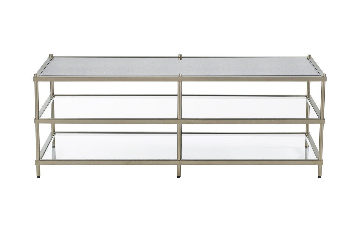 Luxe Champagne Metal Coffee Table Coffee Tables| Crestview