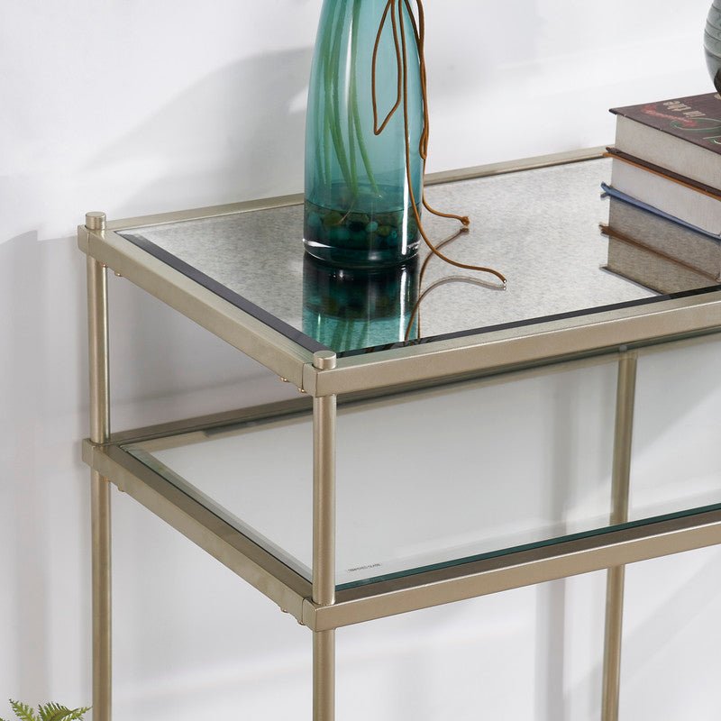 Luxe Champagne Metal Console Consoles & Sideboards| Crestview